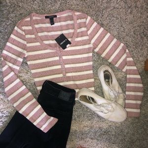 NWT pink striped bodysuit!!🌷